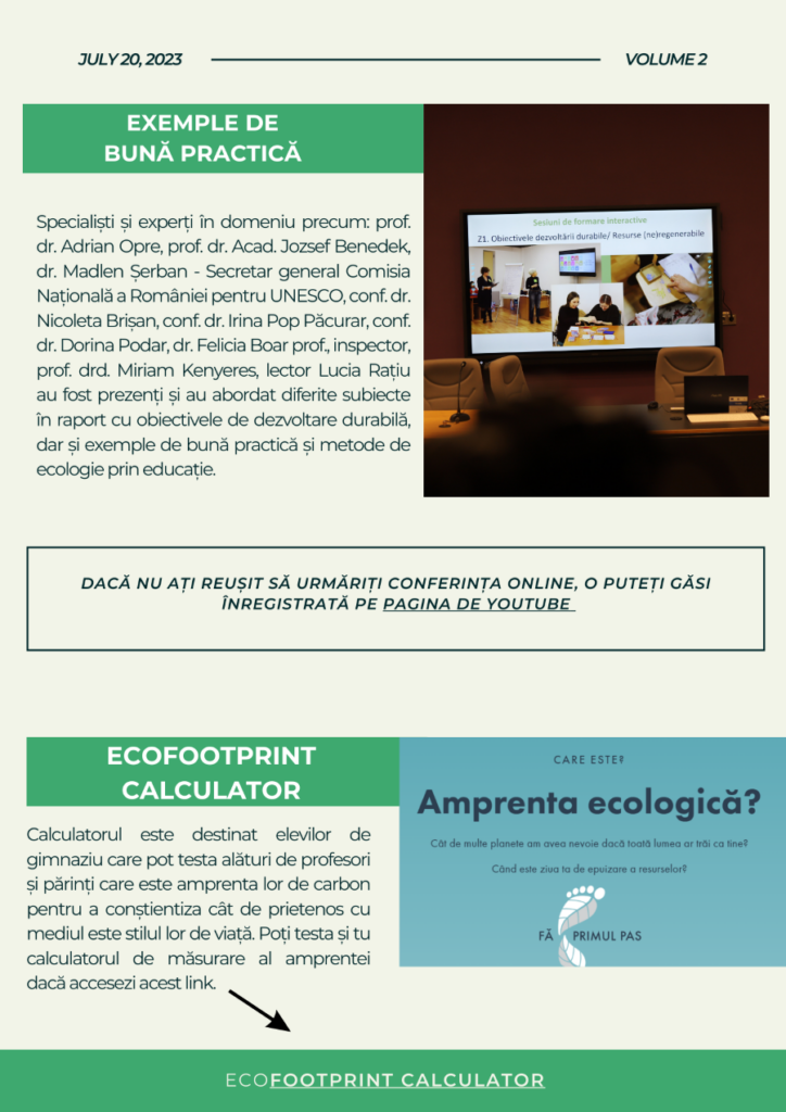 Newsletter Ecofootprint 2
